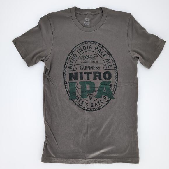 Guinness Nitro IPA Dark Olive Green Women's Cotton T-Shirt / Tee - Size S - GUC - Picture 3 of 10
